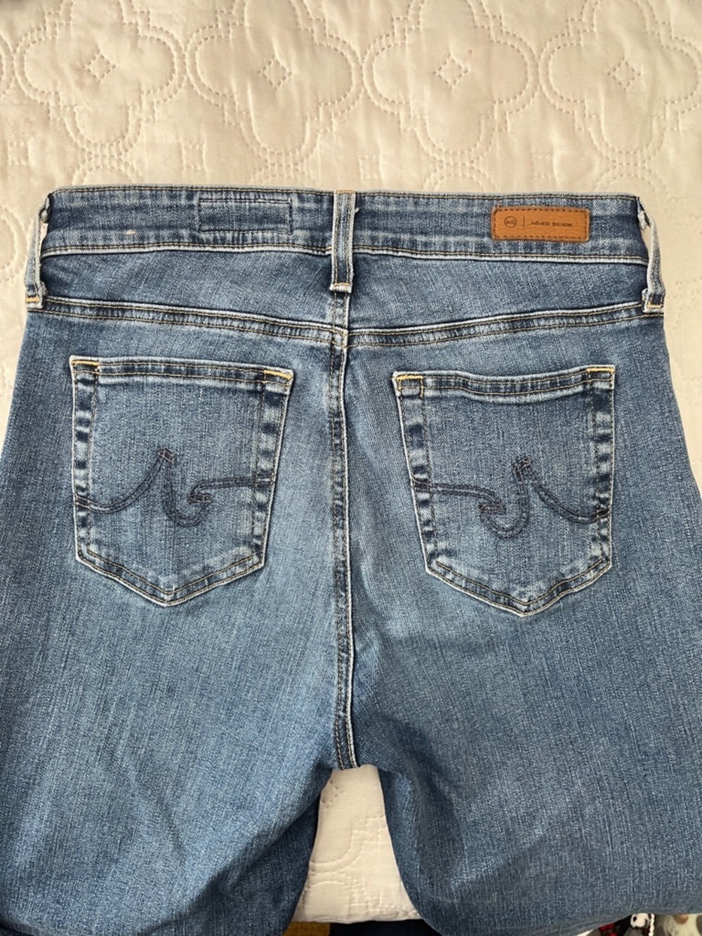 AG Adriano Goldschmied Mari Mid-Rise Slim Straight Jeans 15 Years Shoreline 28 - Picture 10 of 14